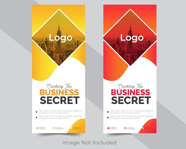 Plantilla de diseño de banners creativos