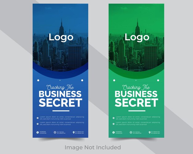 Vector plantilla de diseño de banners creativos