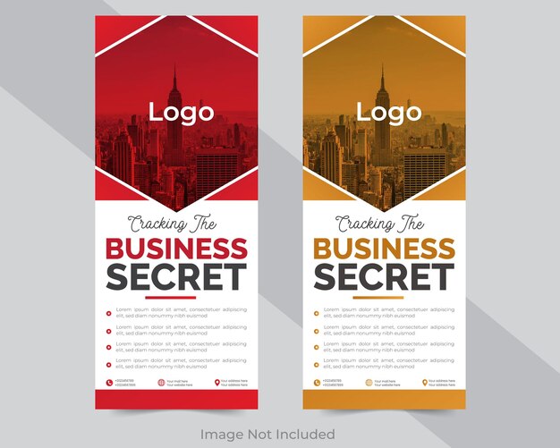 Plantilla de diseño de banners creativos