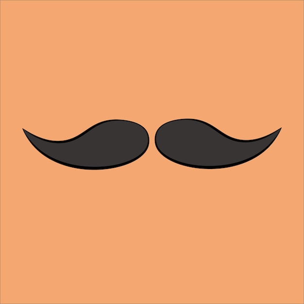 plantilla de diseño de barba ilustrada simple