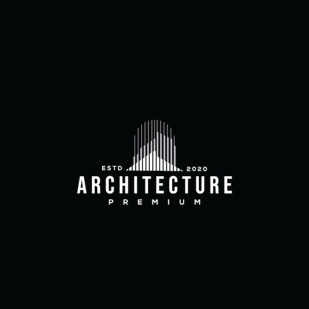 Plantilla de diseño de bienes raíces de logotipo de arquitectura de edificio