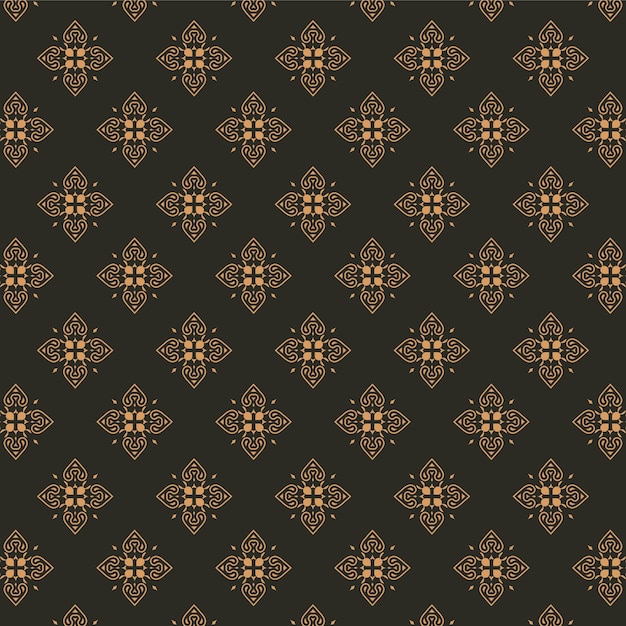 Plantilla de diseño de borde de patrón ornamental