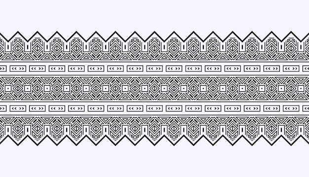 Plantilla de diseño de borde de patrón ornamental