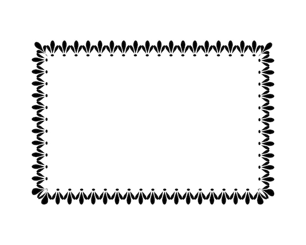 Plantilla de diseño de borde vectorial