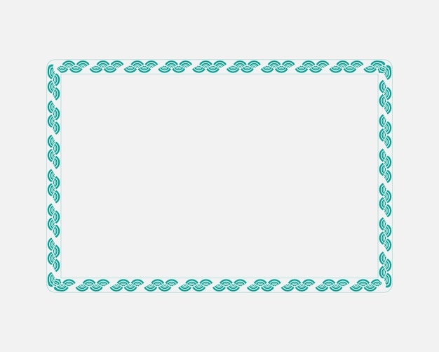 Plantilla de diseño de borde vectorial