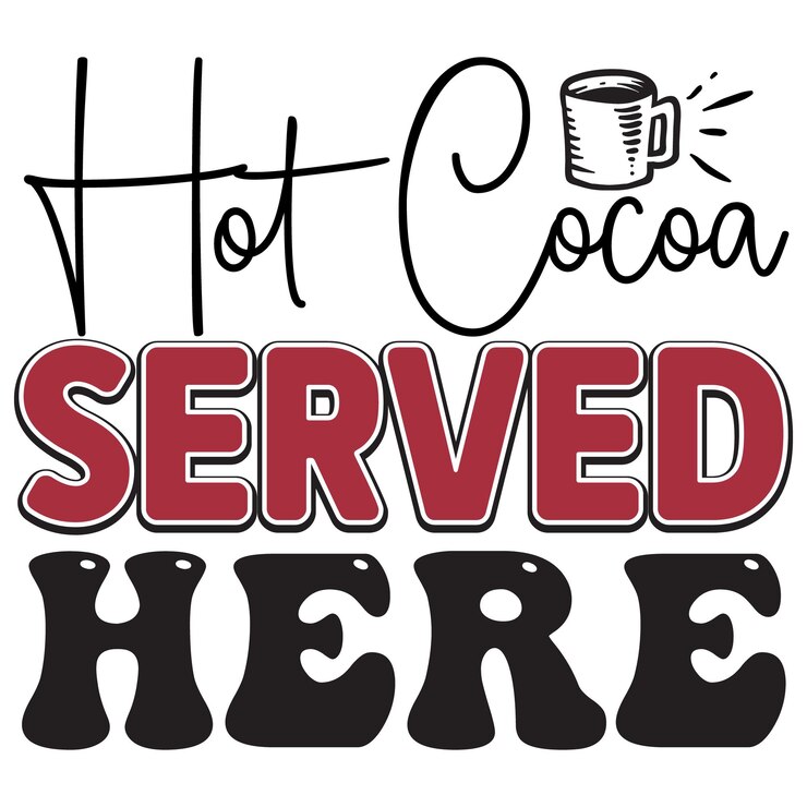 Vector plantilla de diseño de camiseta de cacao caliente
