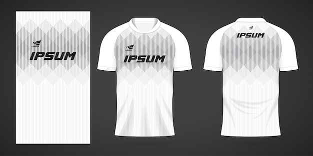 plantilla de diseño de camiseta de camiseta deportiva blanca