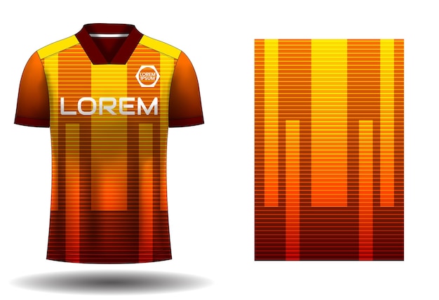 Plantilla de diseño de camiseta de camiseta deportiva de fútbol 10