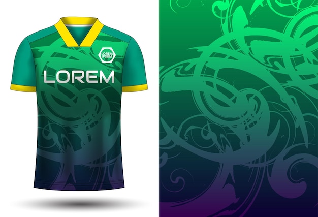 Plantilla de diseño de camiseta de camiseta deportiva de fútbol 17