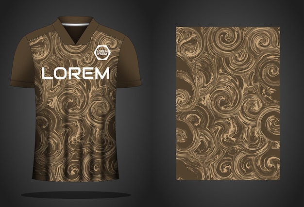 Plantilla de diseño de camiseta de camiseta deportiva de fútbol