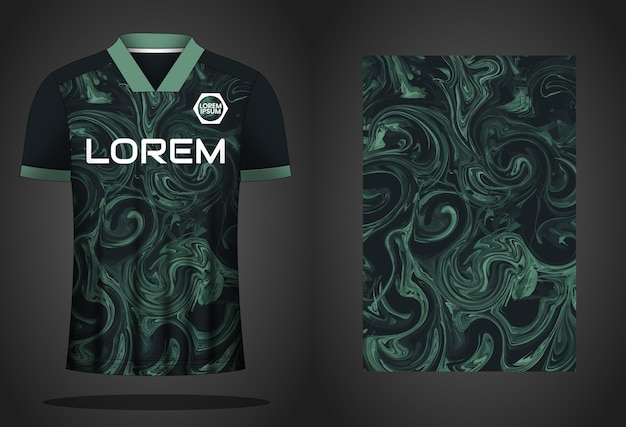 Plantilla de diseño de camiseta de camiseta deportiva de fútbol