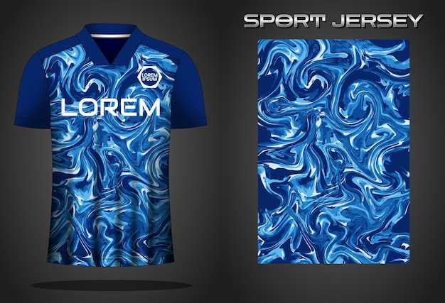 Plantilla de diseño de camiseta de camiseta deportiva de fútbol