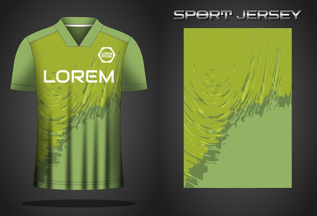 Plantilla de diseño de camiseta de camiseta deportiva de fútbol