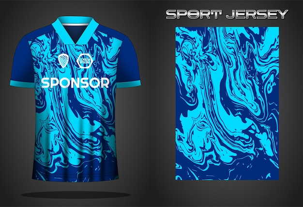 Plantilla de diseño de camiseta de camiseta deportiva de fútbol