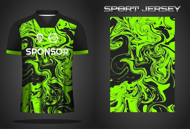 Plantilla de diseño de camiseta de camiseta deportiva de fútbol