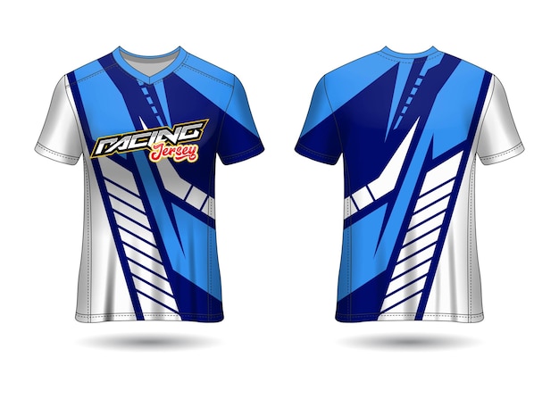 Plantilla de diseño de camiseta de carreras deportivas para uniformes de equipo