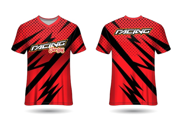 Plantilla de diseño de camiseta de carreras deportivas para uniformes de equipo