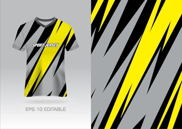 Plantilla de diseño de camiseta de carreras deportivas para el vector uniforme del equipo