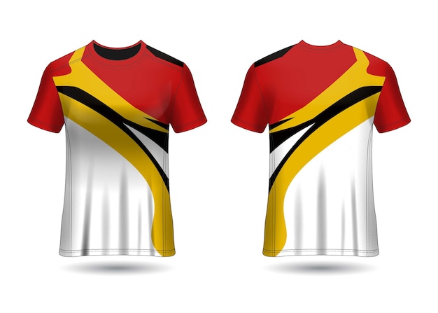 Plantilla de diseño de camiseta de carreras deportivas para vector de uniformes de equipo