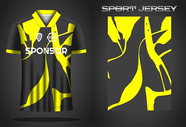 Plantilla de diseño de camiseta deportiva de camiseta de fútbol