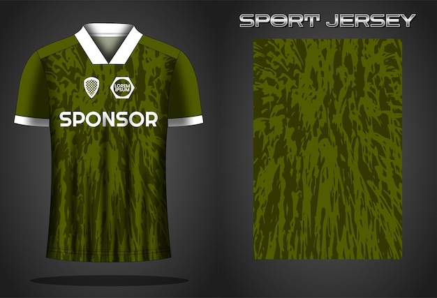 Plantilla de diseño de camiseta deportiva de camiseta de fútbol