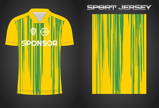 Plantilla de diseño de camiseta deportiva de camiseta de fútbol