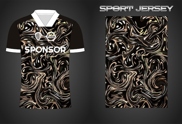 Plantilla de diseño de camiseta deportiva de camiseta de fútbol