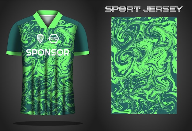 Plantilla de diseño de camiseta deportiva de camiseta de fútbol