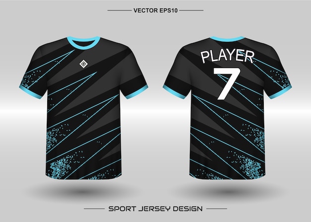 Vector plantilla de diseño de camiseta deportiva para equipo de fútbol