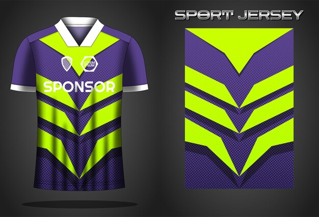 plantilla de diseño de camiseta deportiva de futbol