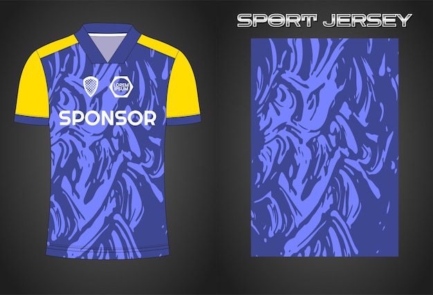 plantilla de diseño de camiseta deportiva de futbol