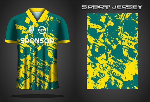 plantilla de diseño de camiseta deportiva de futbol