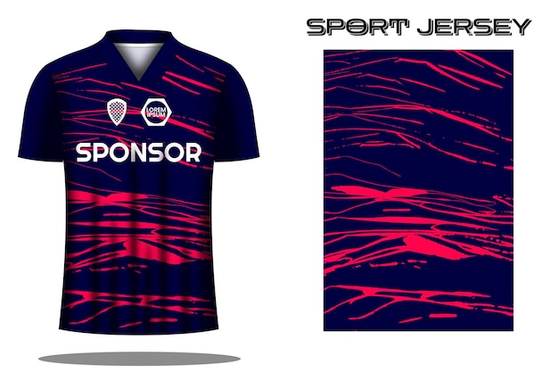 plantilla de diseño de camiseta deportiva de futbol