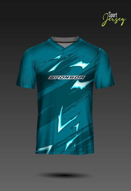 plantilla de diseño de camiseta deportiva