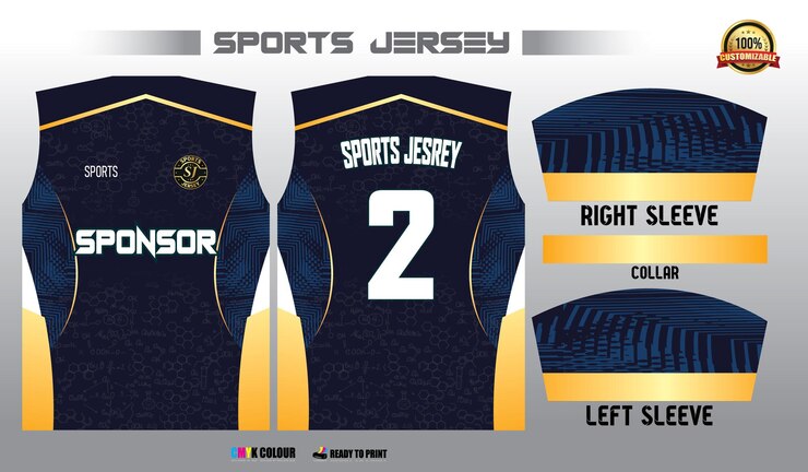plantilla de diseño de camiseta deportiva