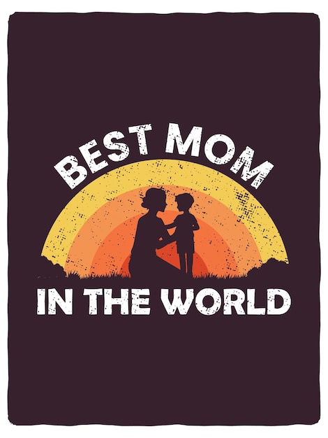 plantilla de diseño de camiseta para el día de la madre