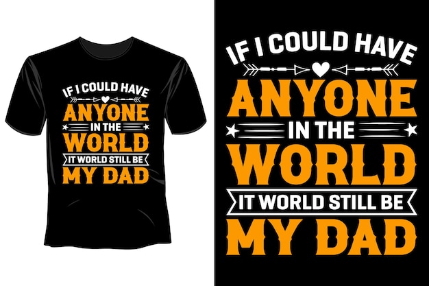 Plantilla de diseño de camiseta del día del padre