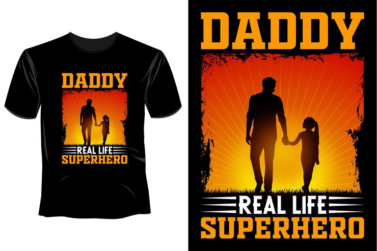 Plantilla de diseño de camiseta del día del padre