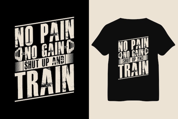 Plantilla de diseño de camiseta sin dolor