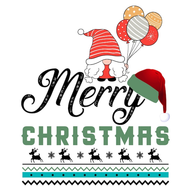 Plantilla de diseño de camiseta de feliz día de Navidad....