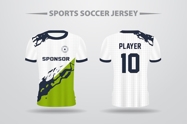 Vector plantilla de diseño de camiseta de fútbol soccer para imprimir