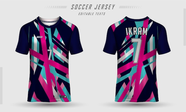 plantilla de diseño de camiseta de fútbol