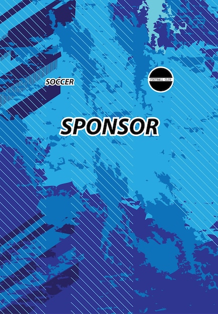 plantilla de diseño de camiseta de fútbol