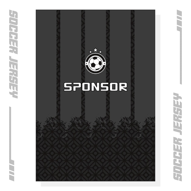 plantilla de diseño de camiseta de fútbol