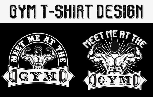 Plantilla de diseño de camiseta de gimnasio, camiseta de entrenamiento de fitness, diseño de camiseta de fitness, camiseta de gimnasio