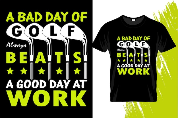 Plantilla de diseño de camiseta golf