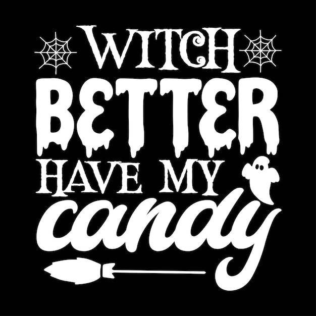 Plantilla de diseño de camiseta de Halloween vectorial
