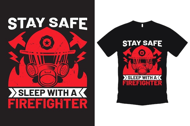 Plantilla de diseño de camiseta de juego de bombero