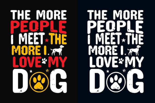 plantilla de diseño de camiseta para perros