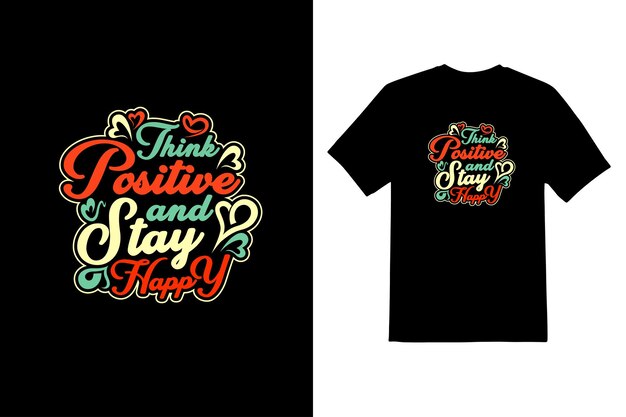 plantilla de diseño de camiseta de tipografía creativa